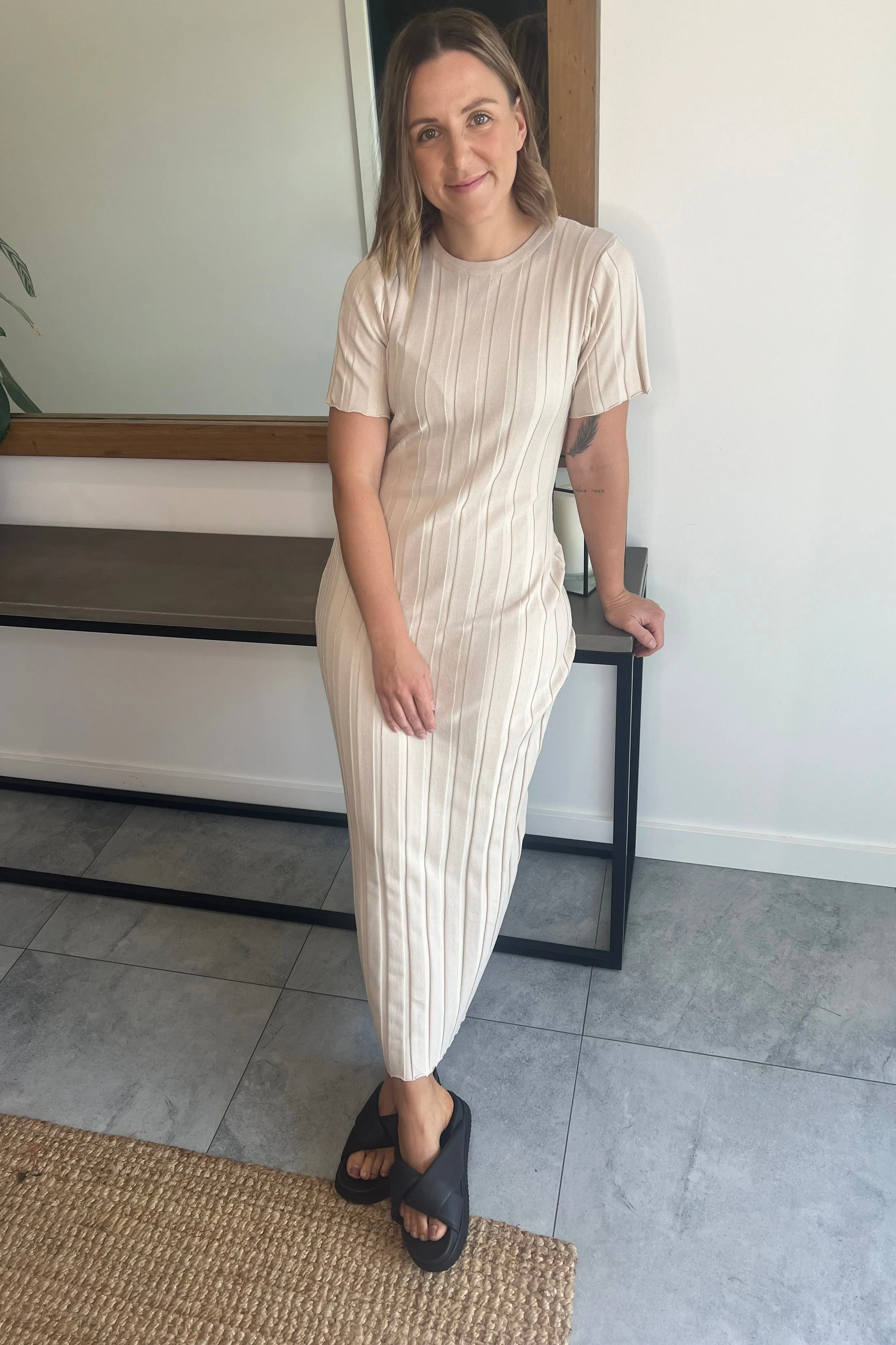 Adi Maxi Dress - Beige