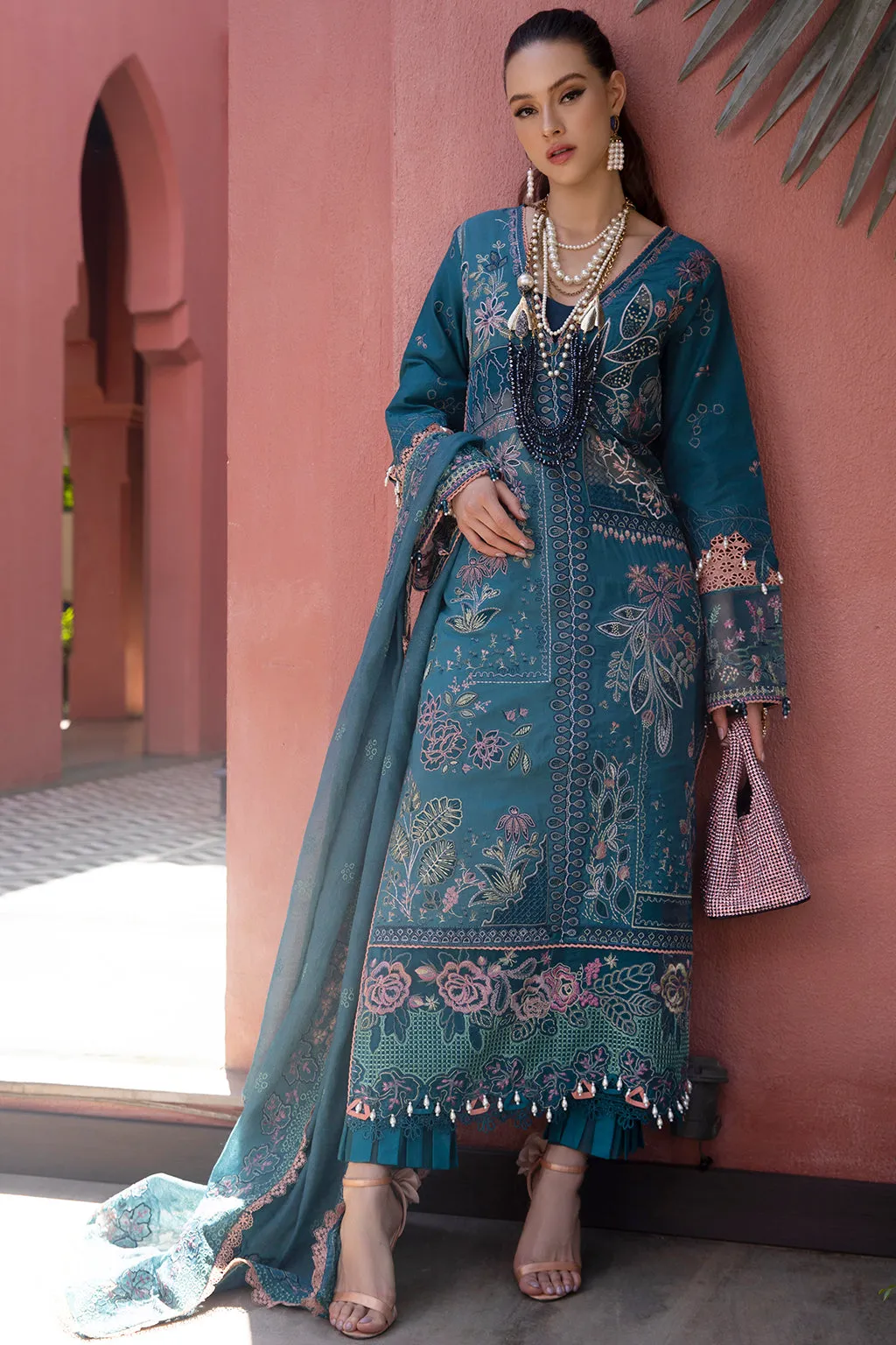 AJR Moksha Alif Luxury Lawn Collection – Naqsh