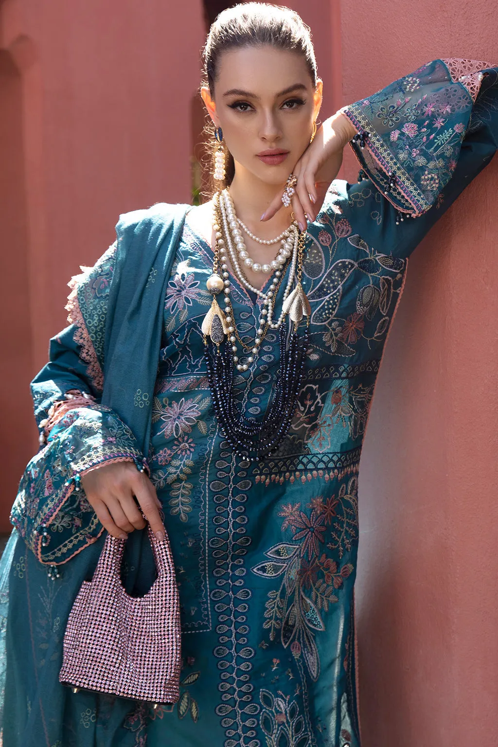 AJR Moksha Alif Luxury Lawn Collection – Naqsh