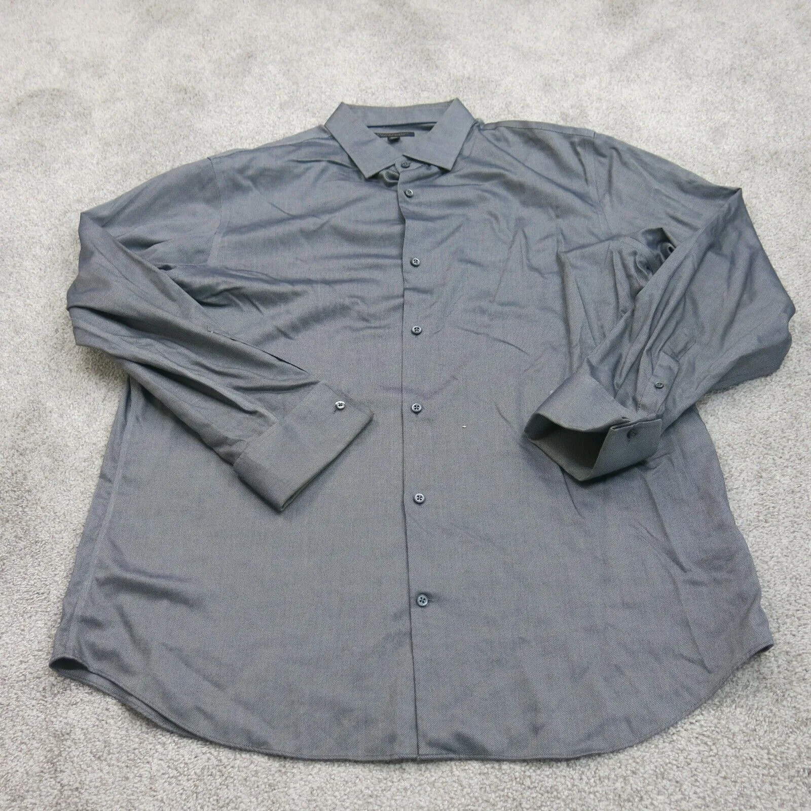 Banana Republic Mens Button Up Shirts Long Sleeves Slim Fit Slate Gray Size 2XL