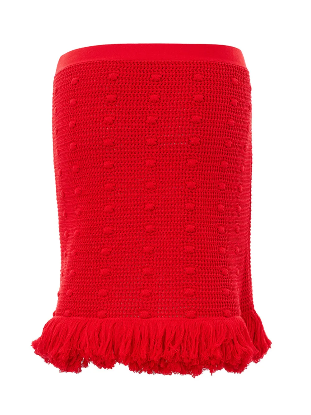 Bottega Veneta Knitted Red Skirt