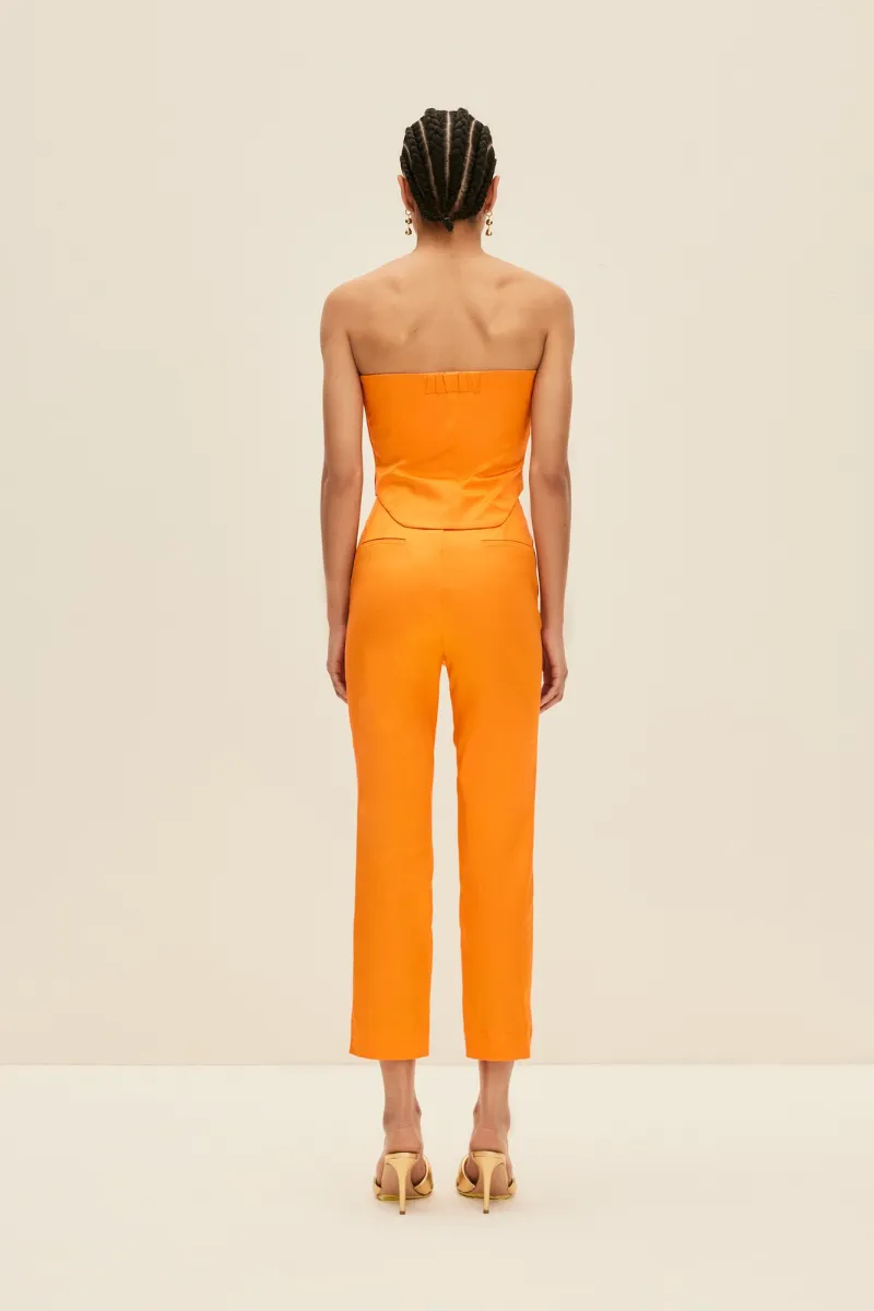 CAPRI PANTS IN BRIGHT ORANGE