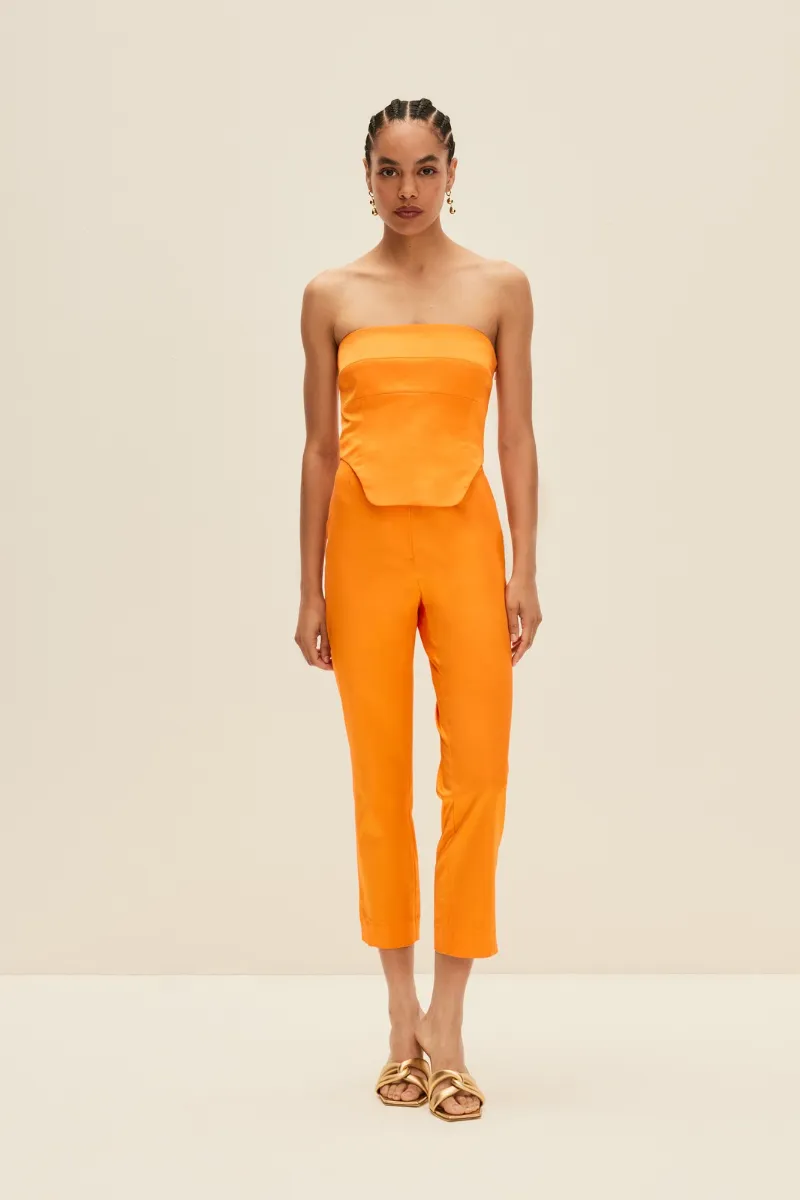 CAPRI PANTS IN BRIGHT ORANGE
