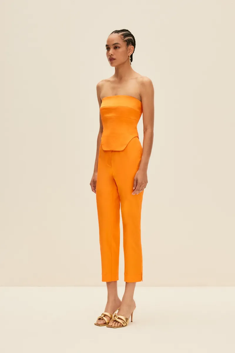 CAPRI PANTS IN BRIGHT ORANGE