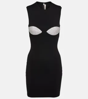 Christopher Kane Crystal-embellished bodycon minidress