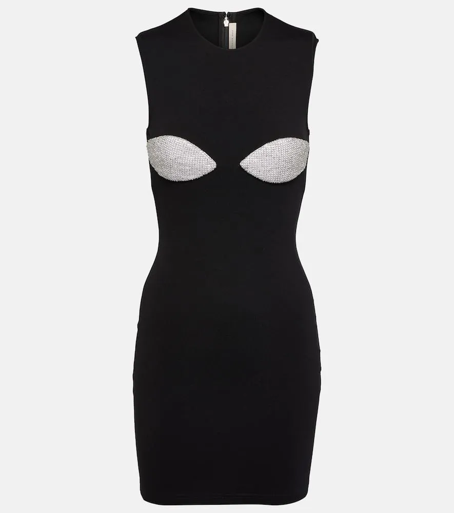 Christopher Kane Crystal-embellished bodycon minidress