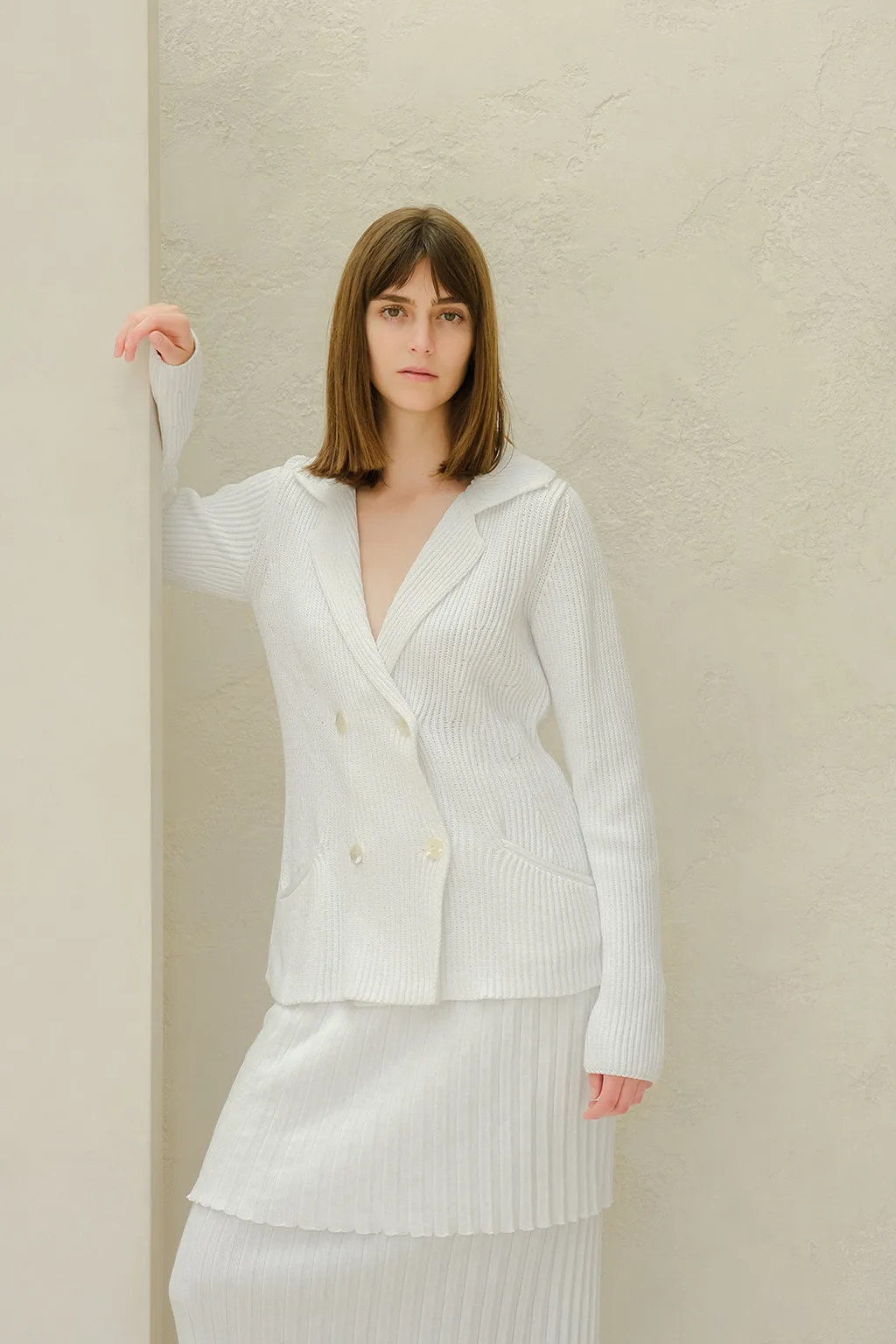 COTTON DOUBLE BREASTED JACKET