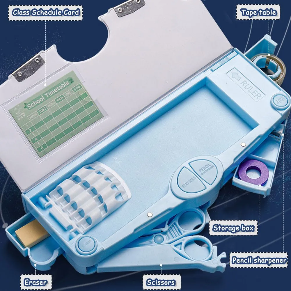 Cute Cartoon Pencil Case with Mechanical Combination Lock for Students