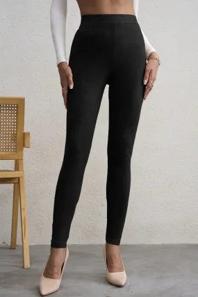 Faux Suede Skinny Leggings