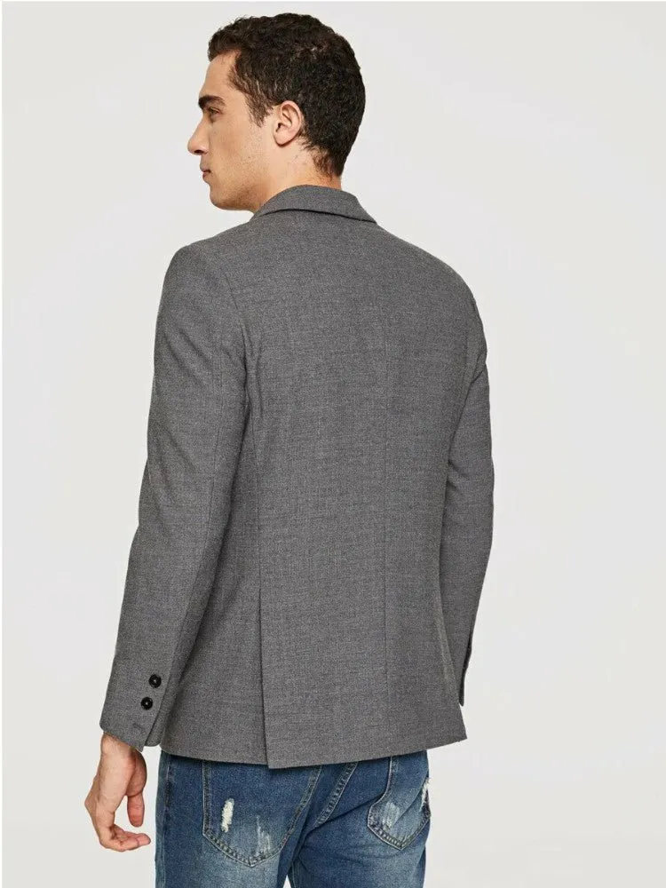Men Double Breasted Blazer