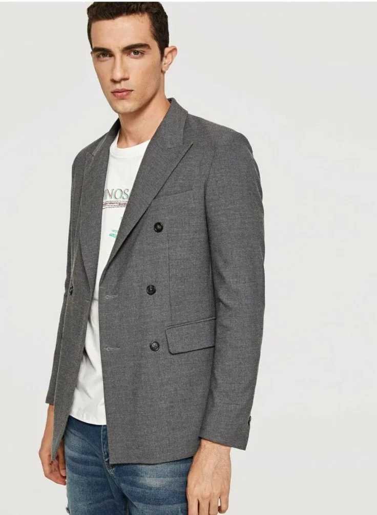 Men Double Breasted Blazer