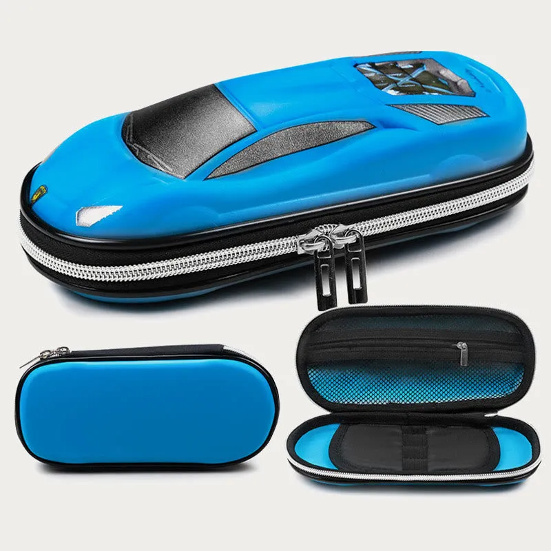 Pencial Case For Boys Cute Cartoon Car Shape School Case