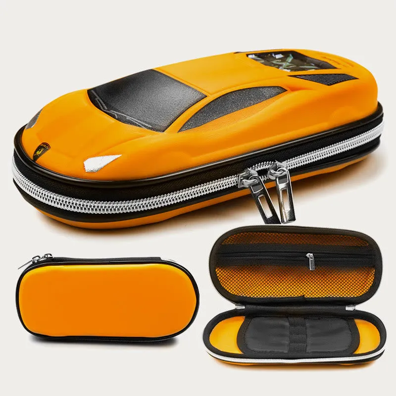 Pencial Case For Boys Cute Cartoon Car Shape School Case