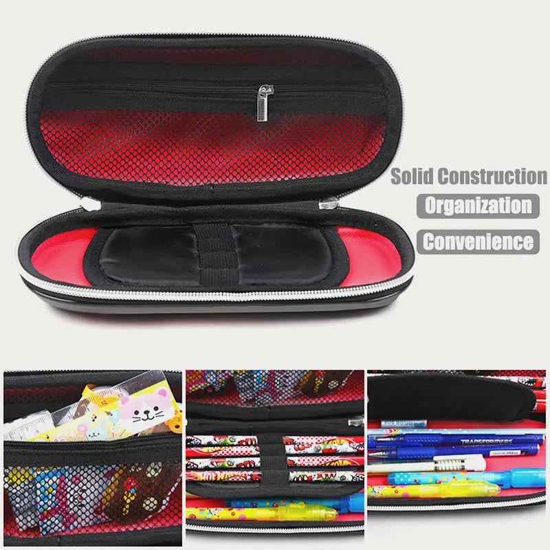 Pencial Case For Boys Cute Cartoon Car Shape School Case