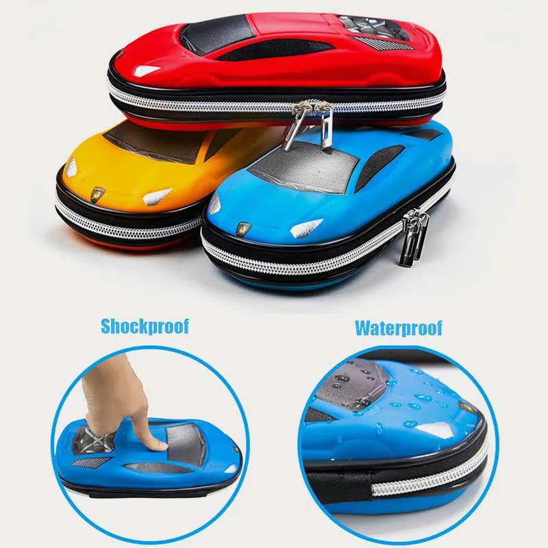 Pencial Case For Boys Cute Cartoon Car Shape School Case