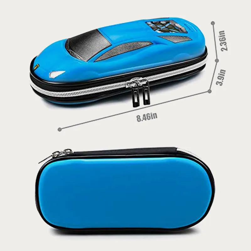 Pencial Case For Boys Cute Cartoon Car Shape School Case