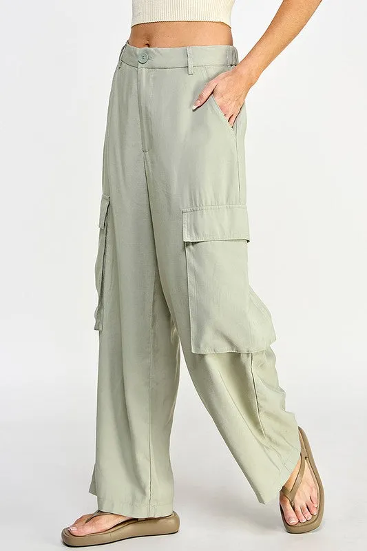 Soft Tencel Cargo Pants