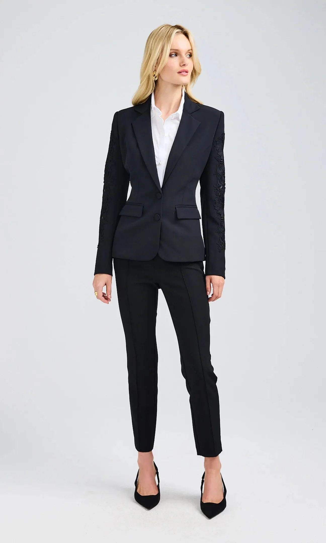 Venturi Lace Combo Blazer