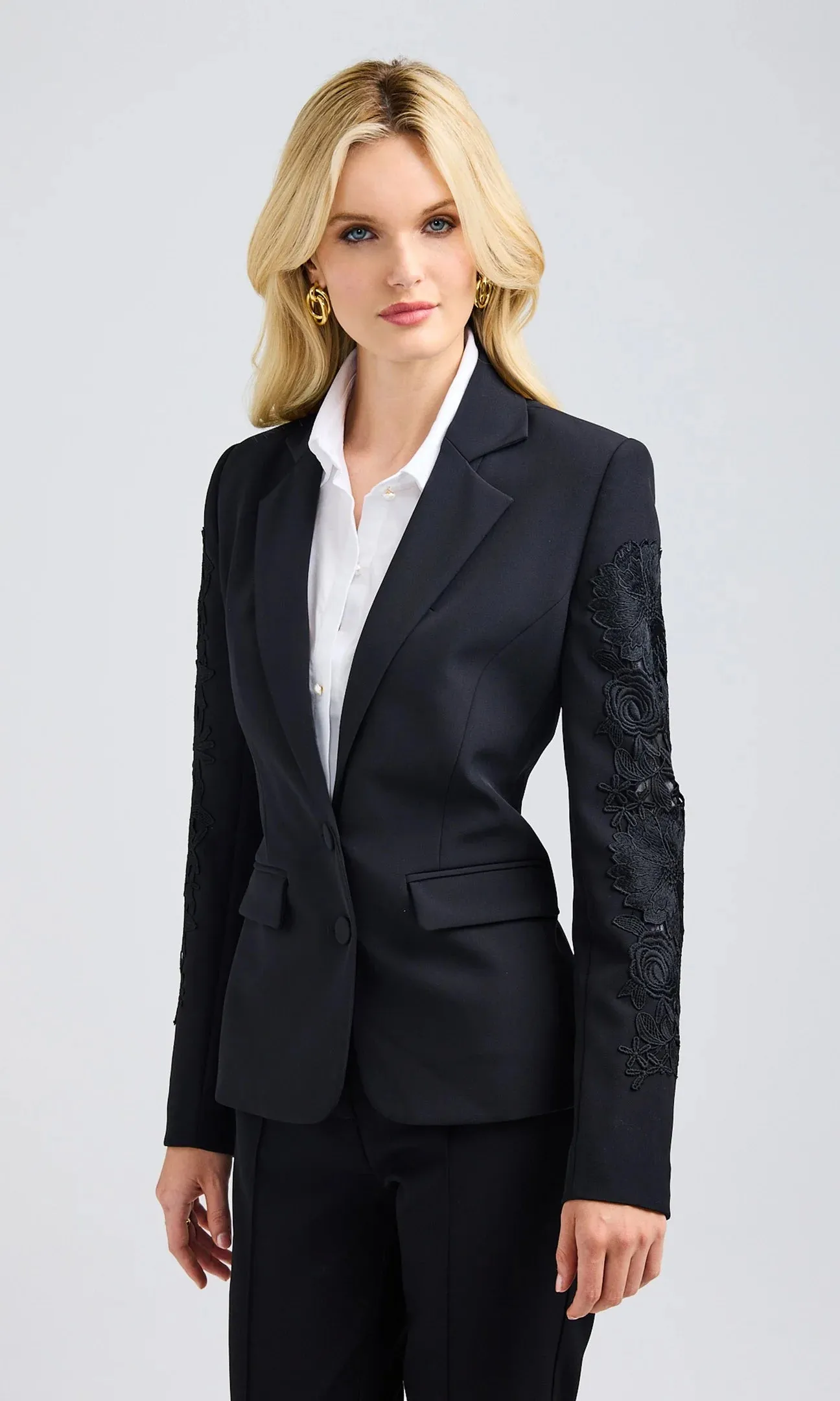 Venturi Lace Combo Blazer