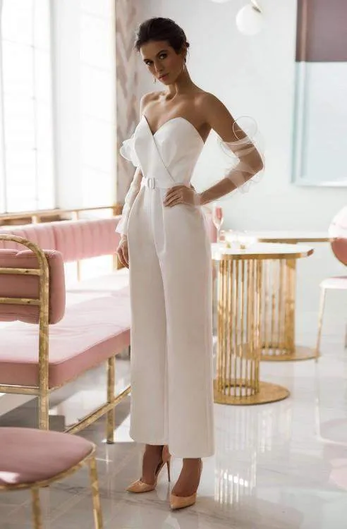 White Wedding Jumpsuit