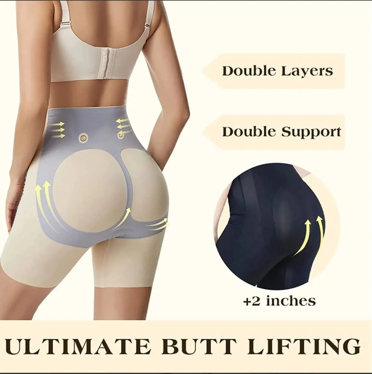 Women's High Waisted Body Shaper Crotch But Lifting - 32031