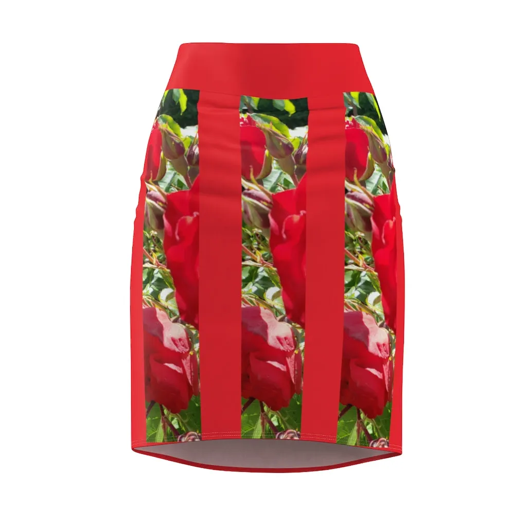 Women's Pencil Skirt  ROSE