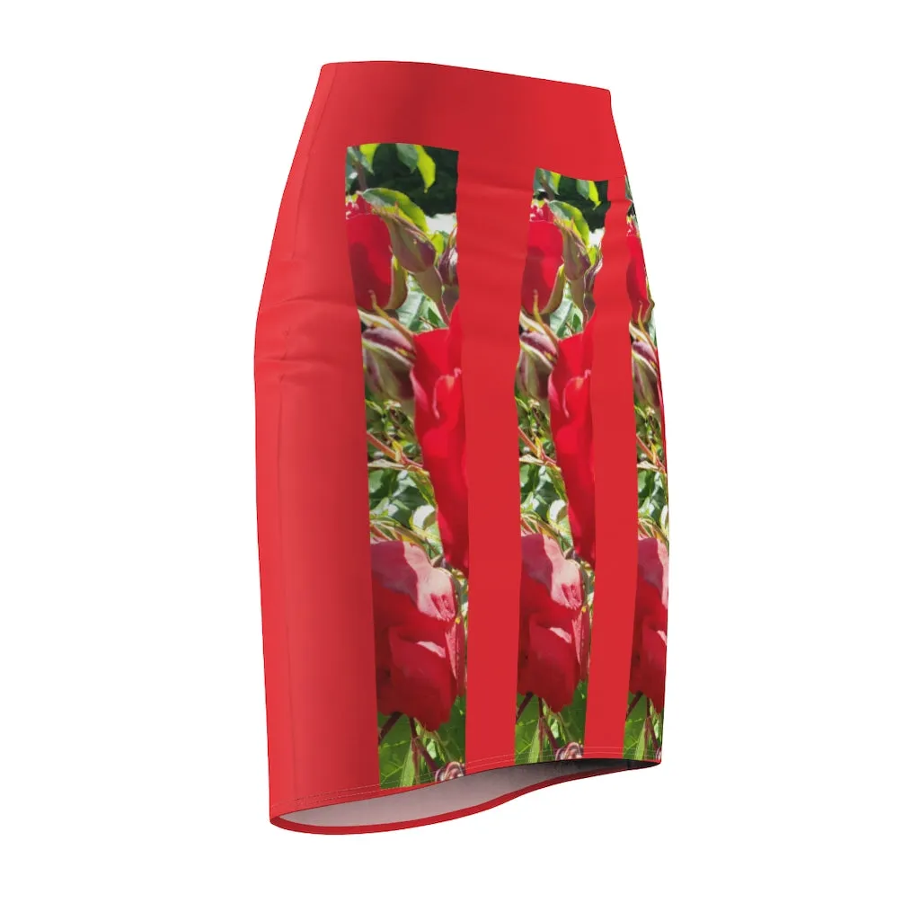 Women's Pencil Skirt  ROSE