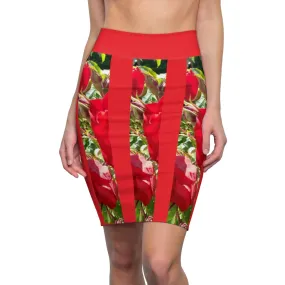 Women's Pencil Skirt  ROSE